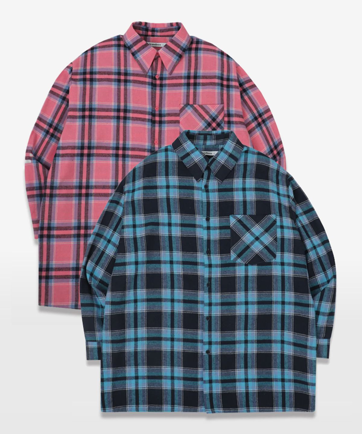 어반드레스(AVANDRESS) Reve overfit check shirt - 2COL