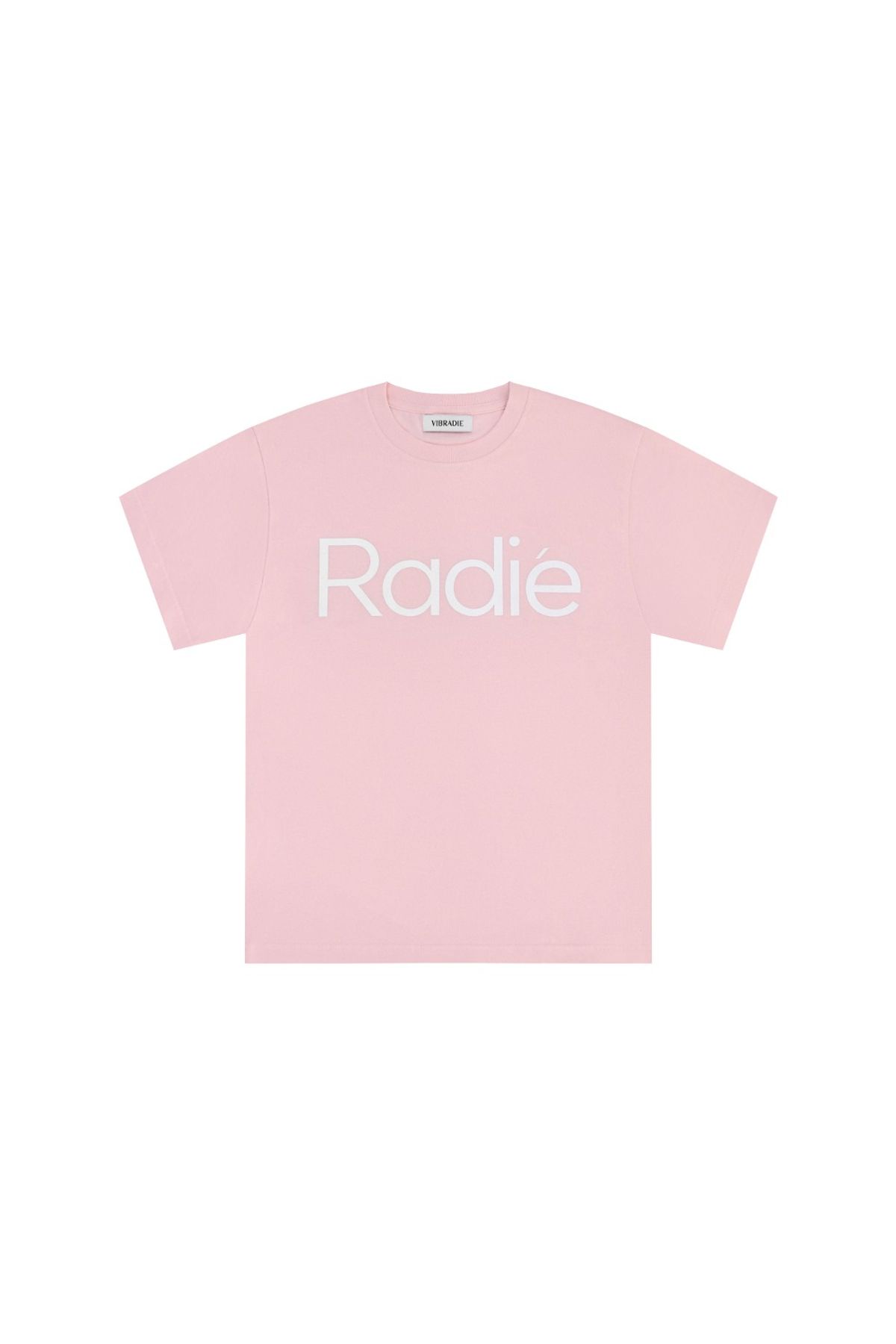 바이브라디(VIBRADIE) RADIE 여성 로고 핑크 반팔티