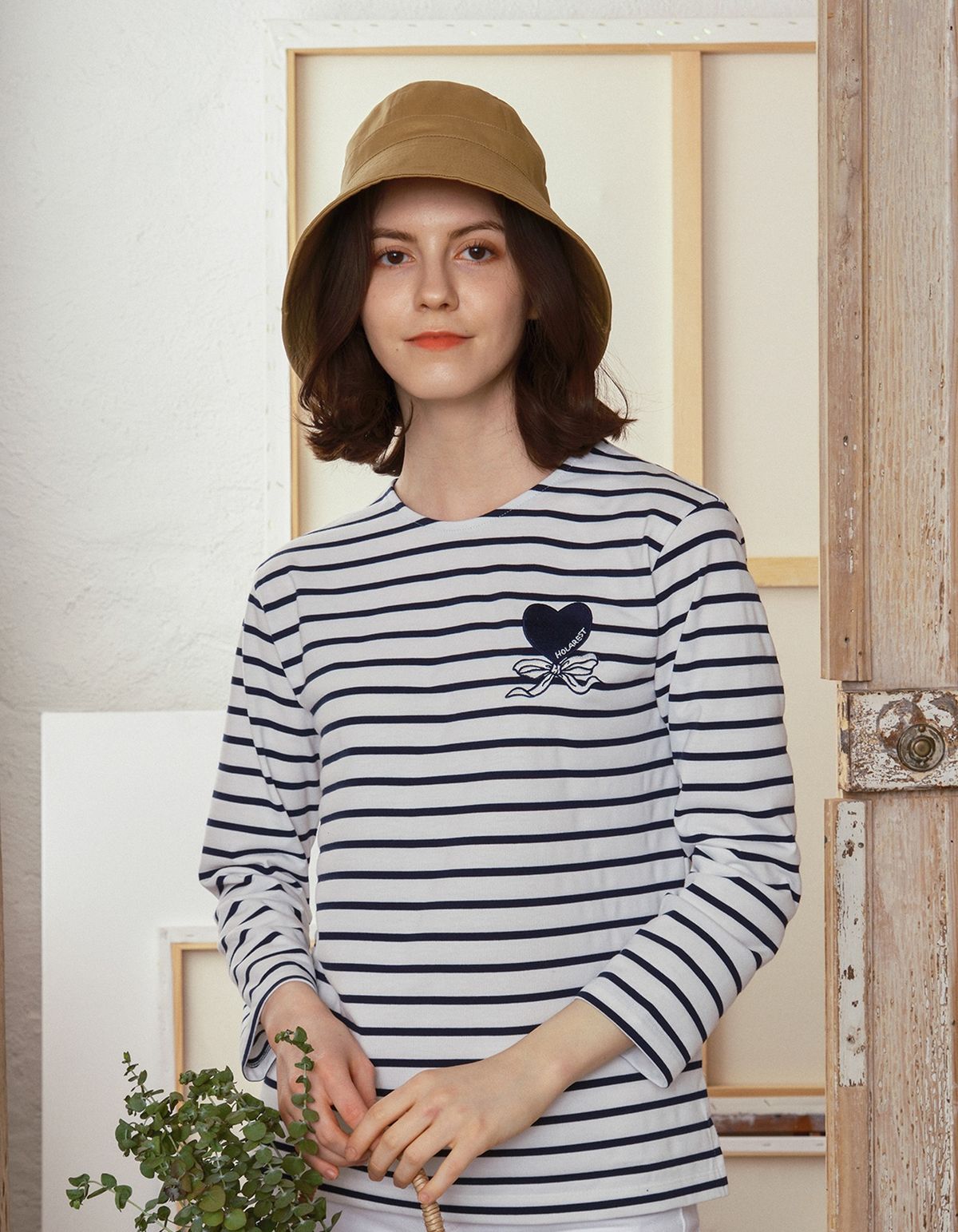 올라레스트(HOLAREST) Marine Striped T-shirt 2 (Midnight navy+White)