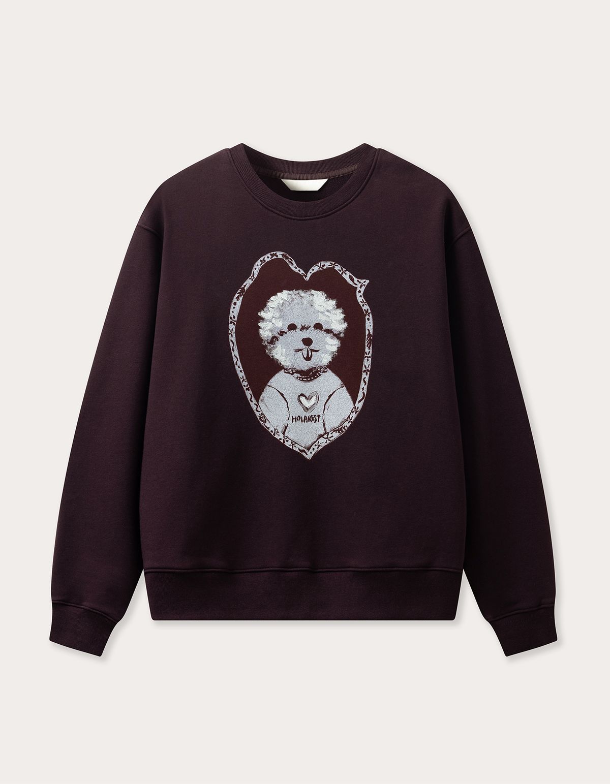 올라레스트(HOLAREST) Soft Oil painting Artwork Sweatshirt (Midnight Plum)