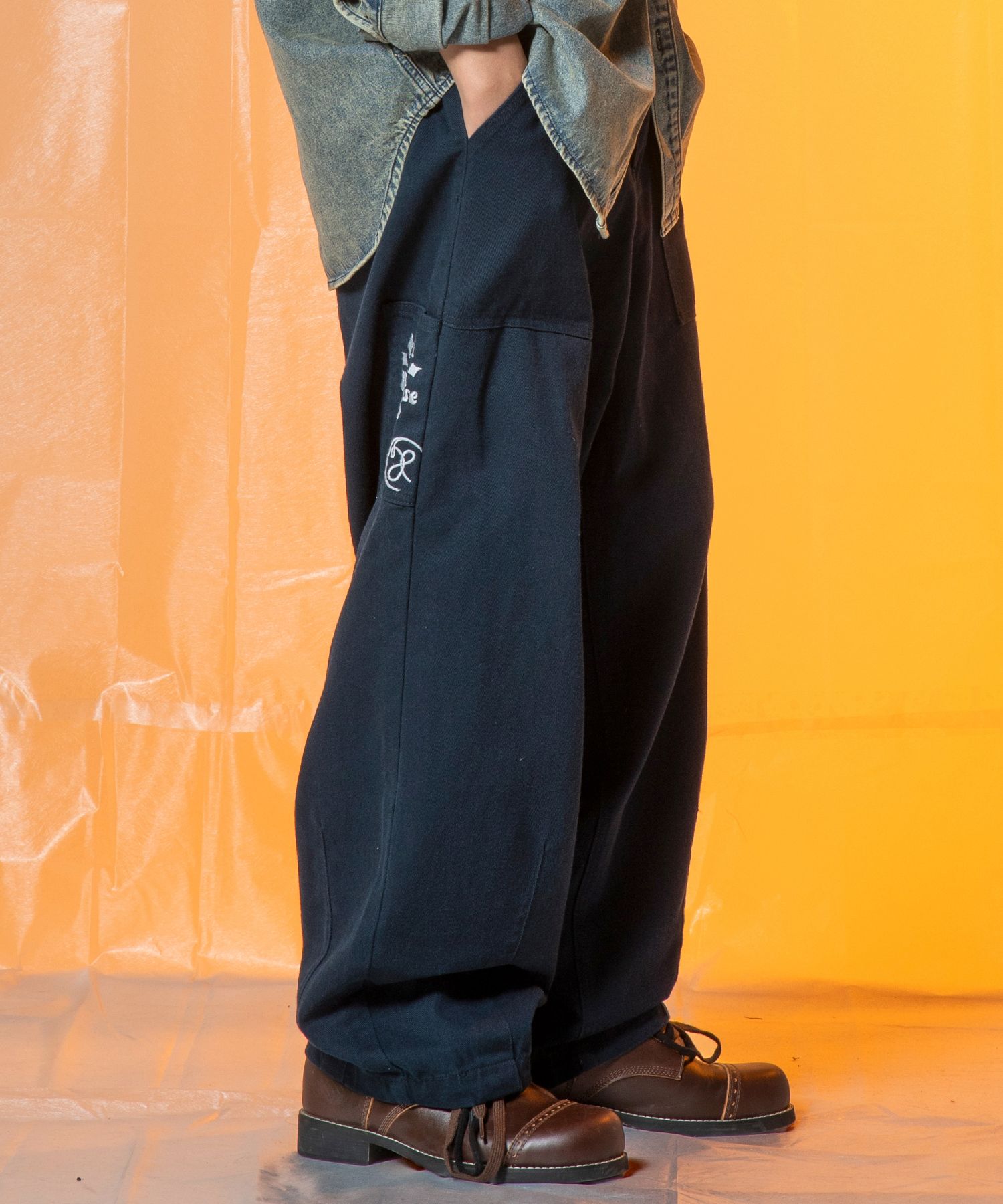 パンツ XTONZ XP246 Rise Balloon Cotton Pants NAVY xp246NV MUSINSA | XTONZ XP246 Rise Balloon Cotton Pants (NAVY)