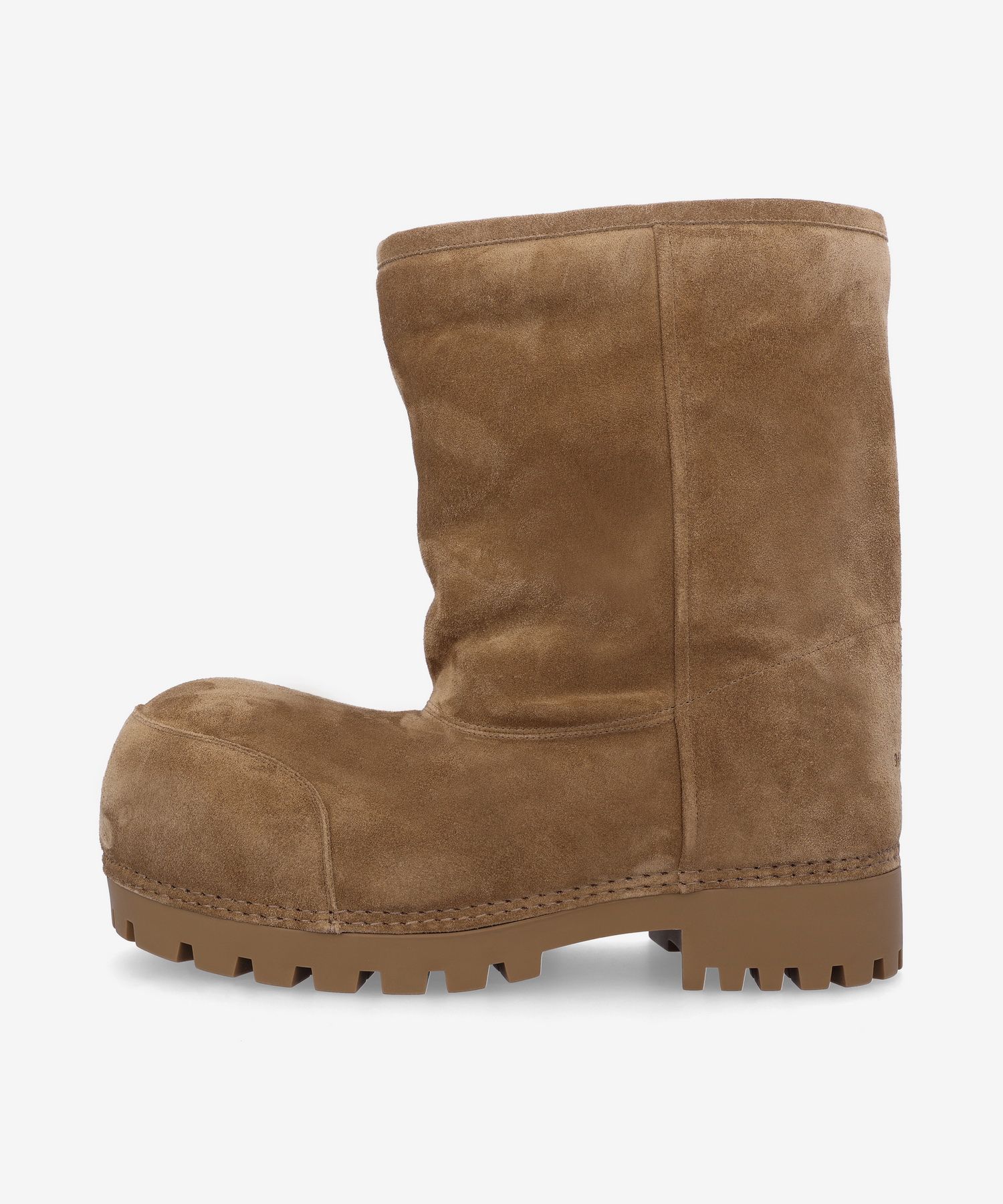 MUSINSA公式 | BALENCIAGA Alaska Fur Low Boots - Brown:White