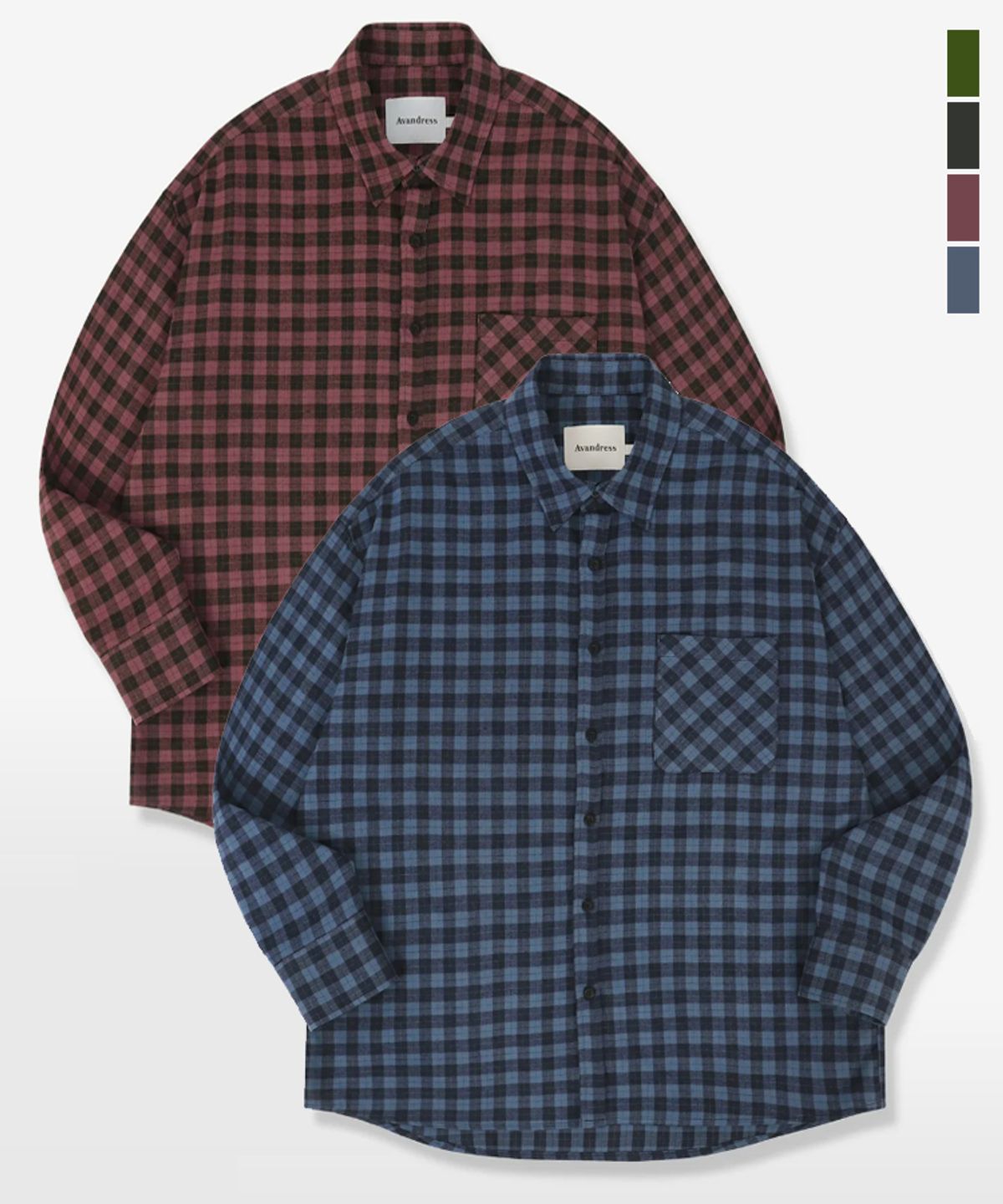 어반드레스(AVANDRESS) Scott Check Shirt - 4COL