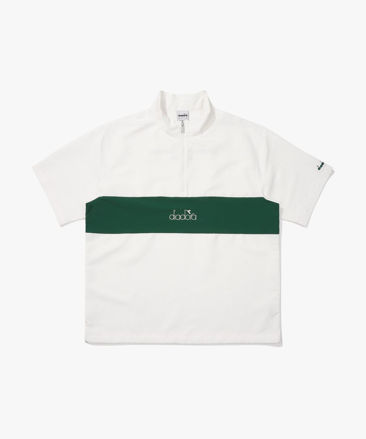 디아도라(diadora) 컴피 반집업 반팔 피스테 IVORY