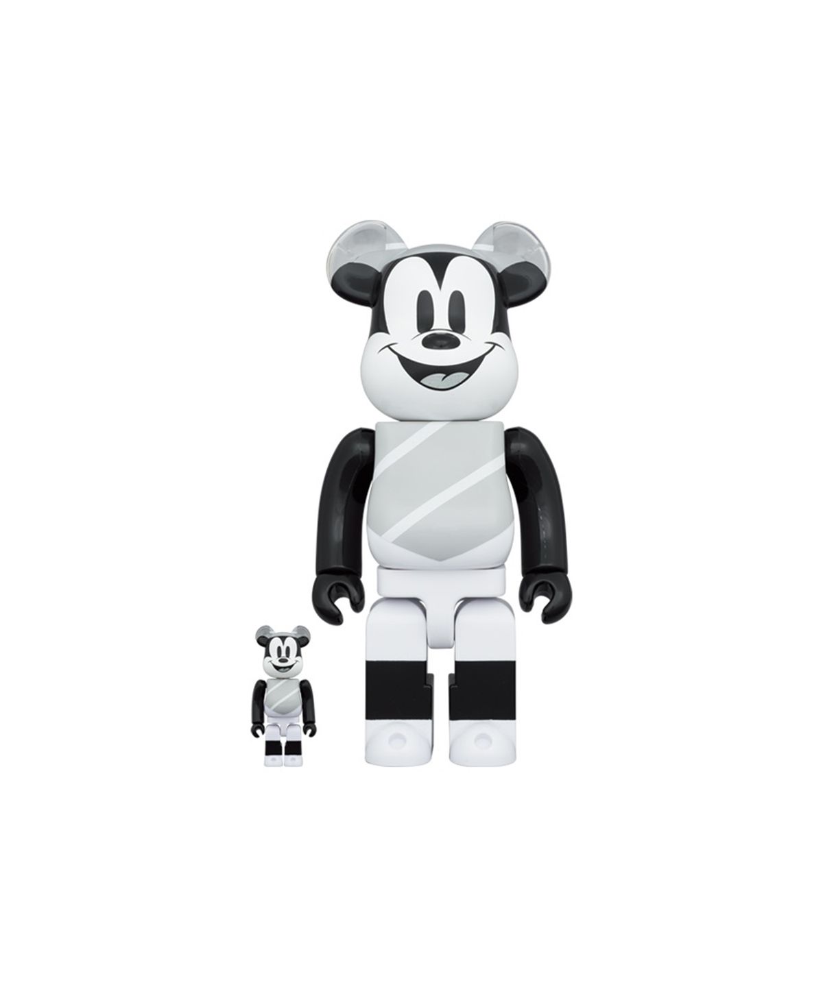 킨키로봇(KINKI ROBOT) 400%+100% 베어브릭 모자와 폰초를 입은 미키마우스 (2309003)