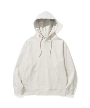 세미 오버핏 후드 스웻 셔츠 [IVORY]
