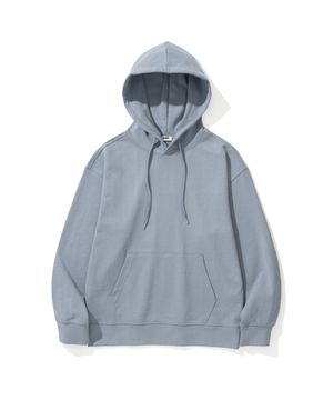 세미 오버핏 후드 스웻 셔츠 [ASH BLUE]