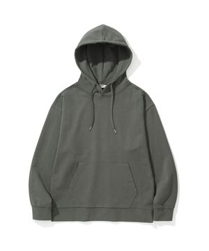 세미 오버핏 후드 스웻 셔츠 [D/GREY]