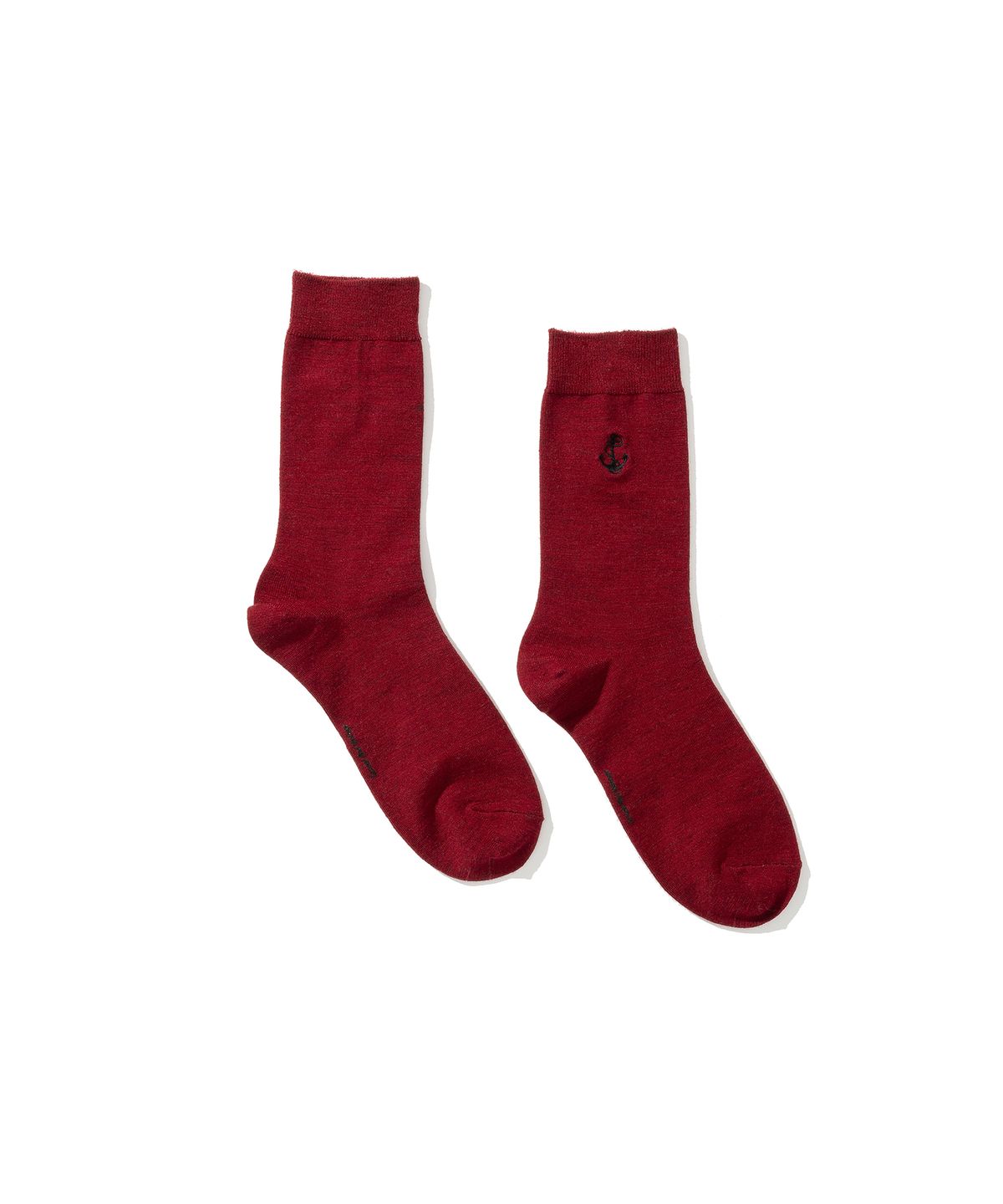 유니폼브릿지(UNIFORM BRIDGE) ub logo socks wine melange