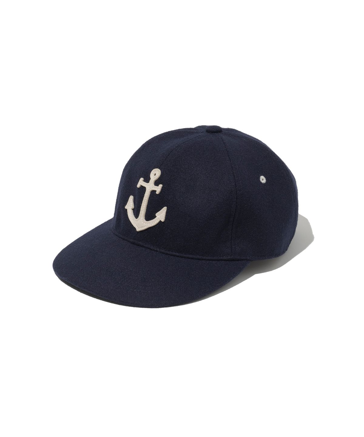 유니폼브릿지(UNIFORM BRIDGE) anchor wool ball cap navy