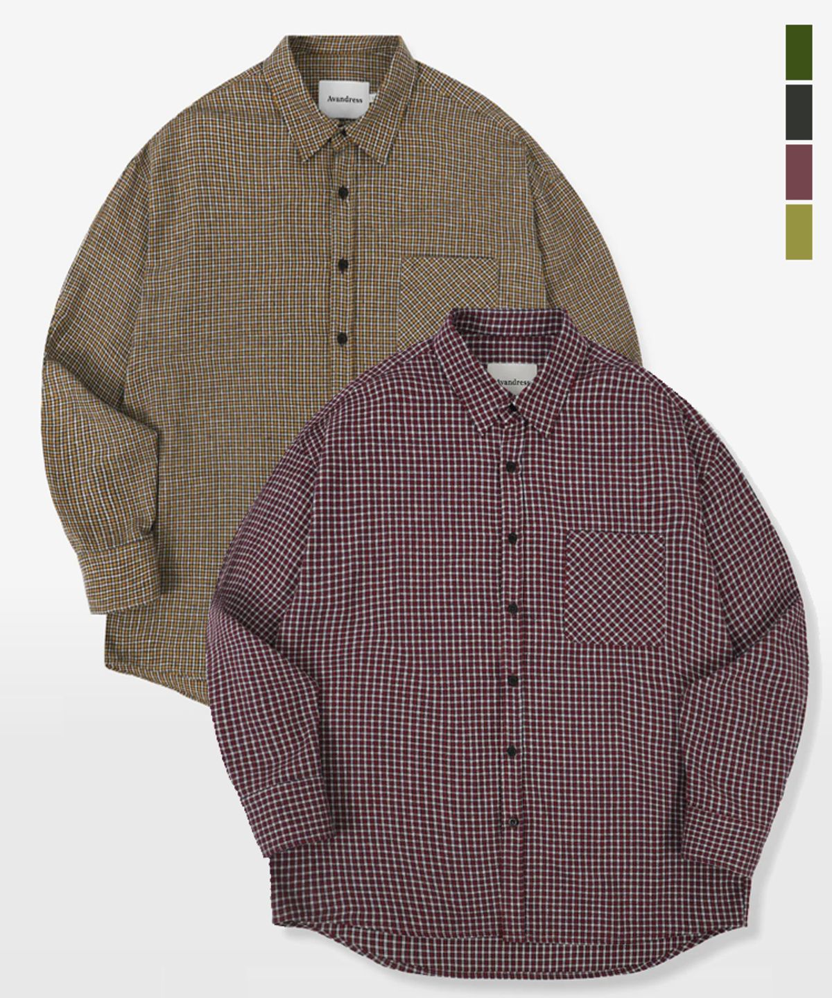 어반드레스(AVANDRESS) Willie Check Shirt - 4COL