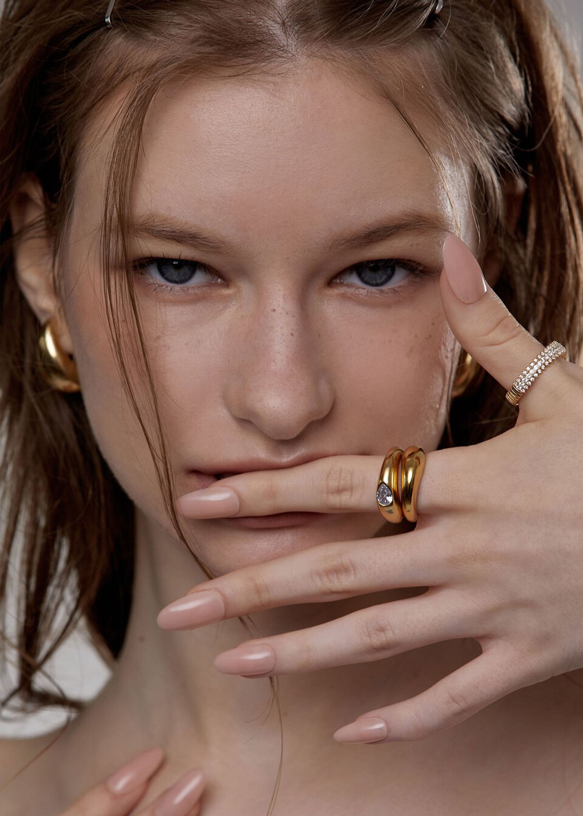 아논(ANON) Crown Ring_Gold