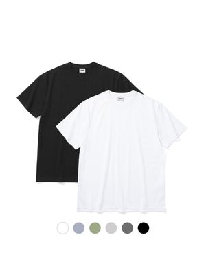 [2PACK] 베이직 크루넥 반팔 티셔츠