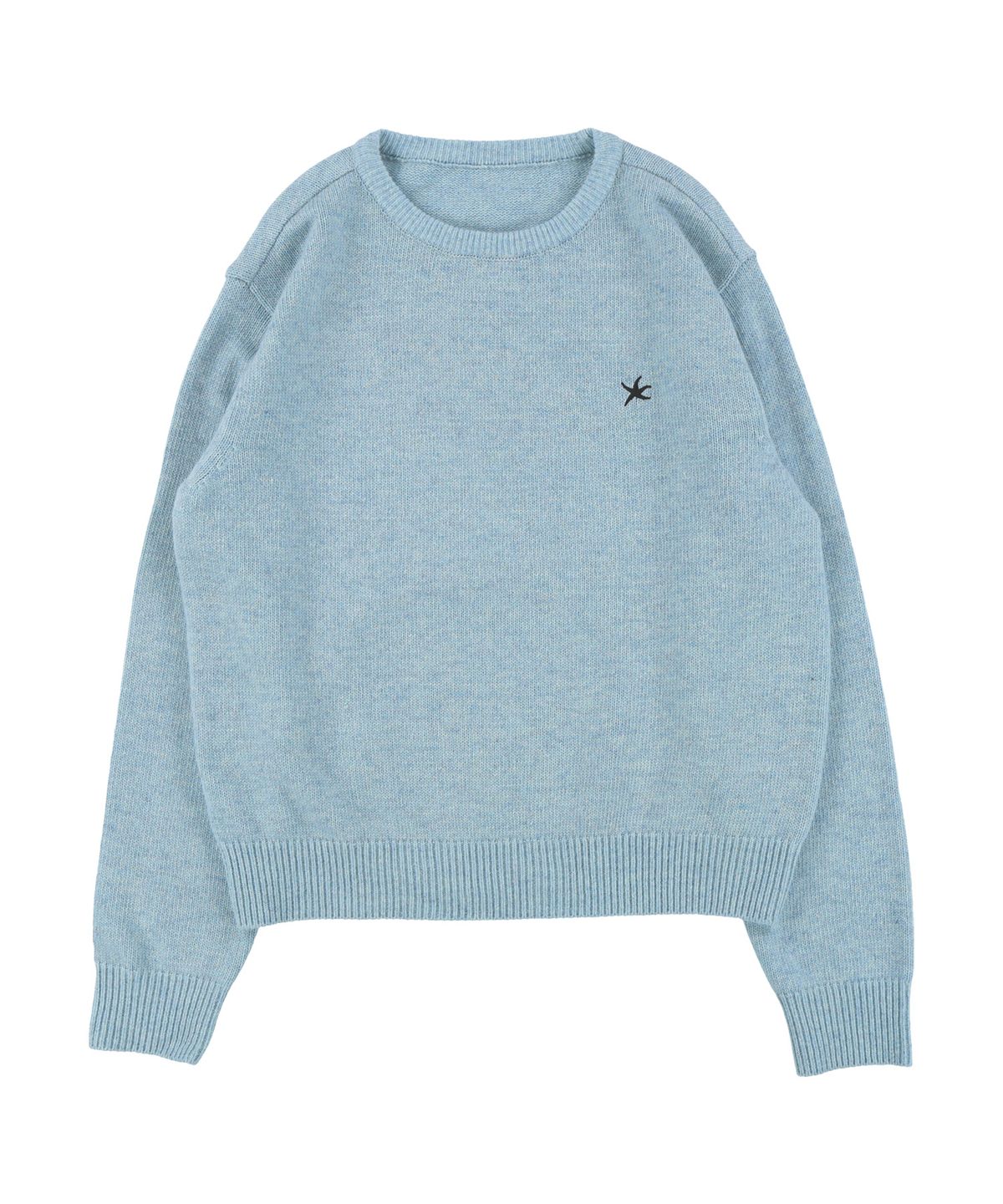더콜디스트모먼트(THE COLDEST MOMENT) TCM starfish mini logo knit (light sky blue)