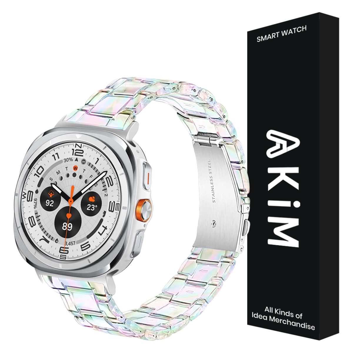 아킴(AKIM) 갤럭시워치 울트라 스트랩 몰디브 투명 슬림 밴드 47mm