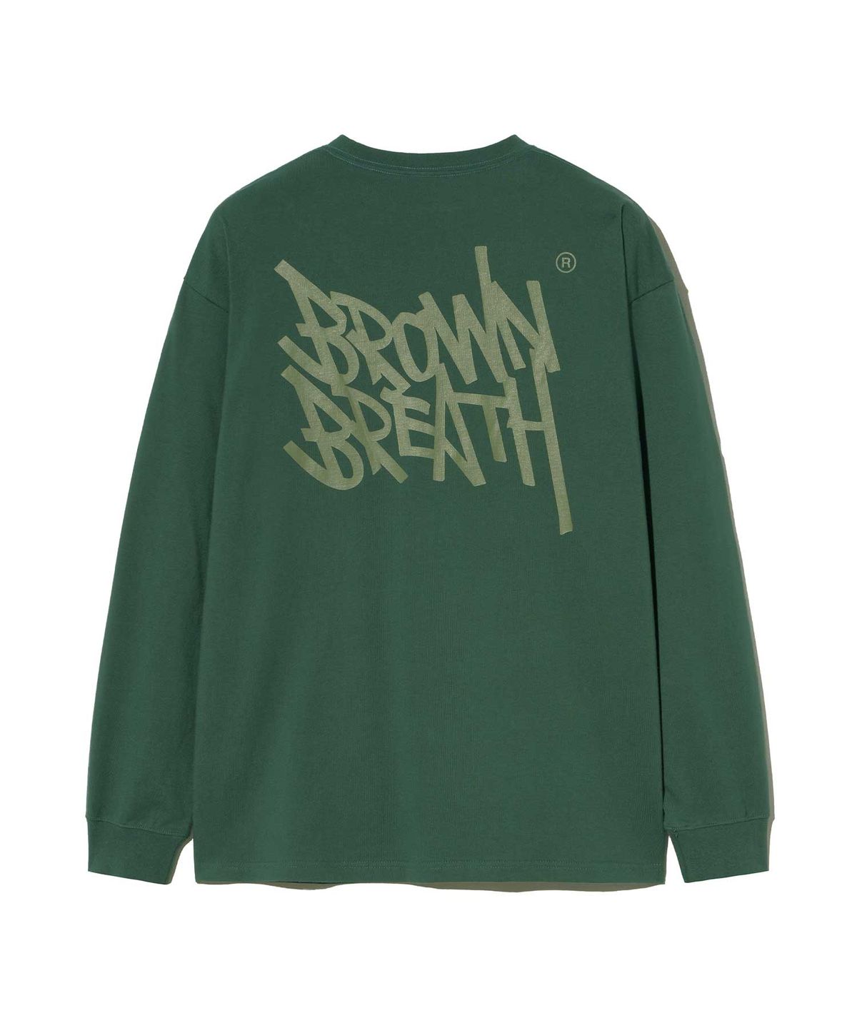 브라운브레스(BROWNBREATH) TAG LONGSLEEVE - DARK GREEN