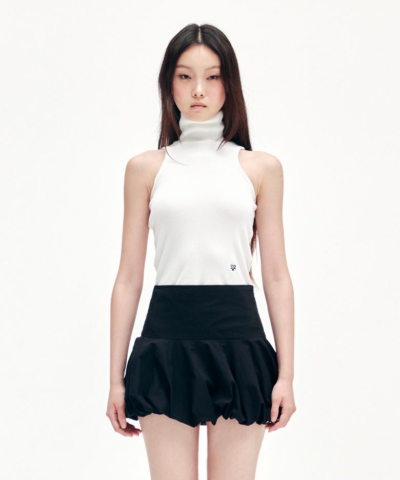 YOUHEE SYMBOL SET UP SLEEVELESS WHITE