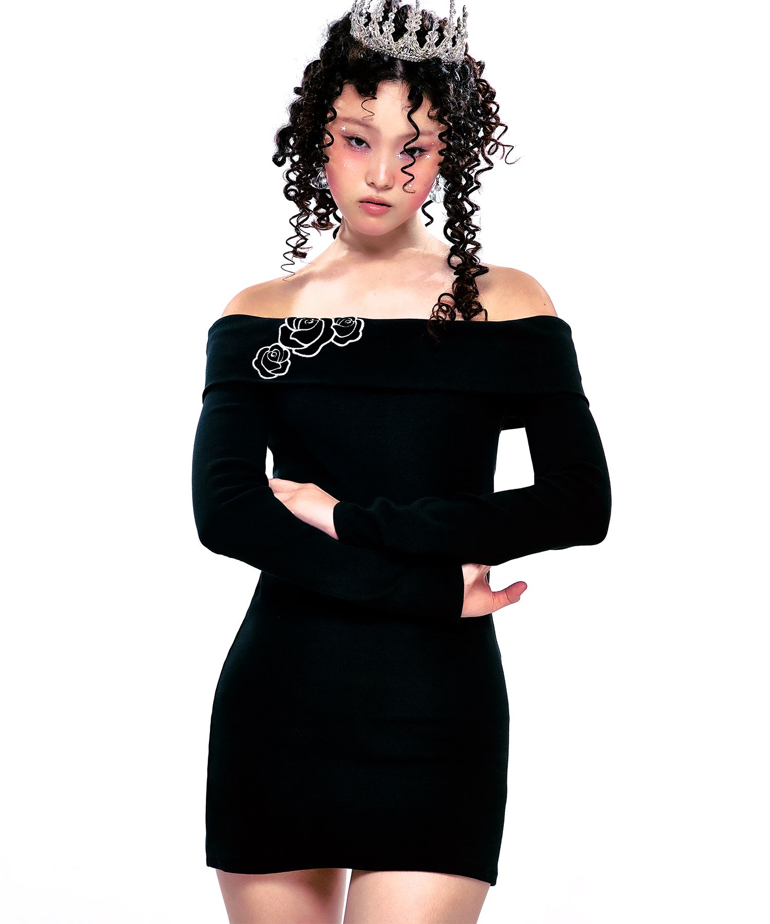 ● YOUHEE ● BASIC OFF-SHOULDER DRESS BLACK MUSINSA | YOUHEE BASIC OFF-SHOULDER DRESS BLACK