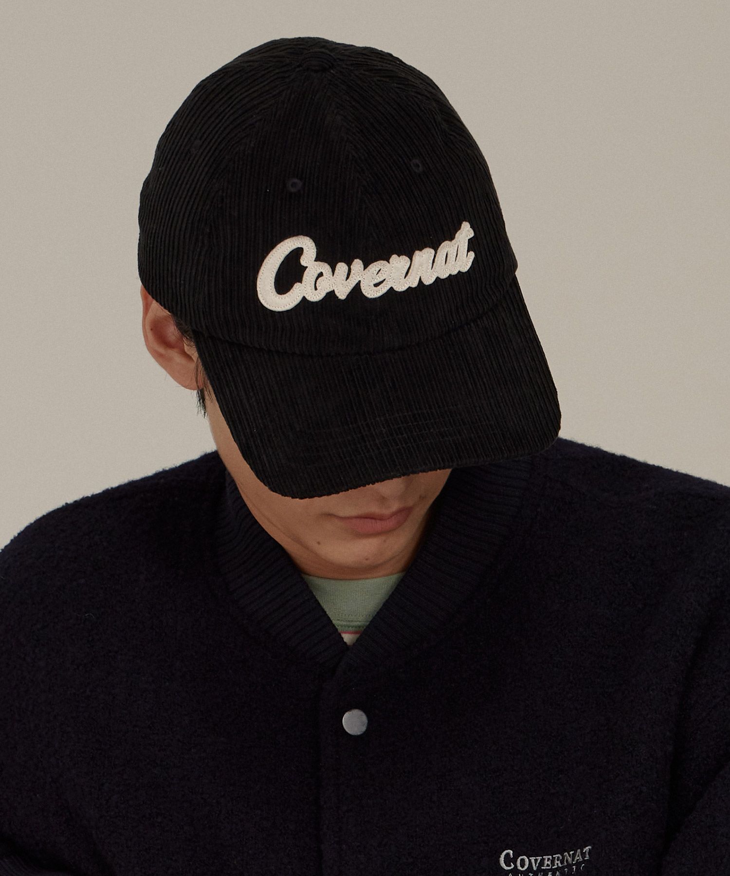 [COVERNAT]★韓国人気★AUTHENTIC APPLIQUE CORDUROY BALL CAP MUSINSA | COVERNAT Authentic applique corduroy ball cap beige