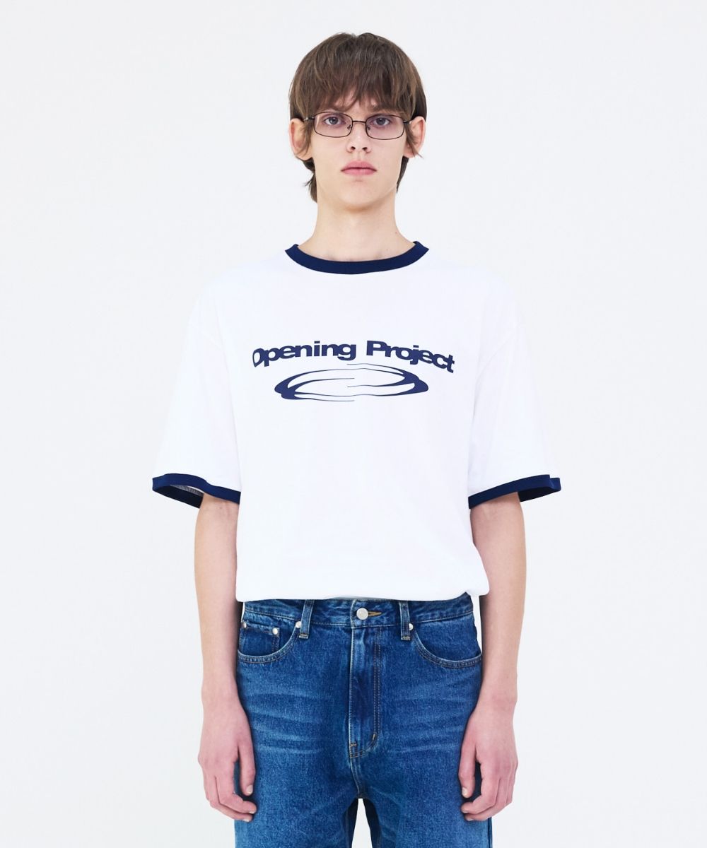 MUSINSA | OPENING PROJECT Identity Ringer T Shirt - White