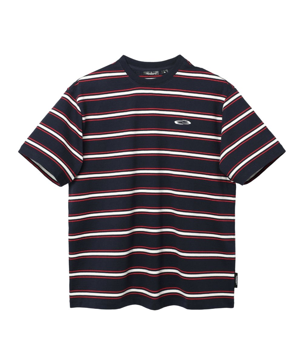 Tシャツ・カットソー Opening Project Small Logo Multi Stripe T Shirt Navy MUSINSA | OPENING PROJECT Small Logo Multi Stripe T Shirt - Navy