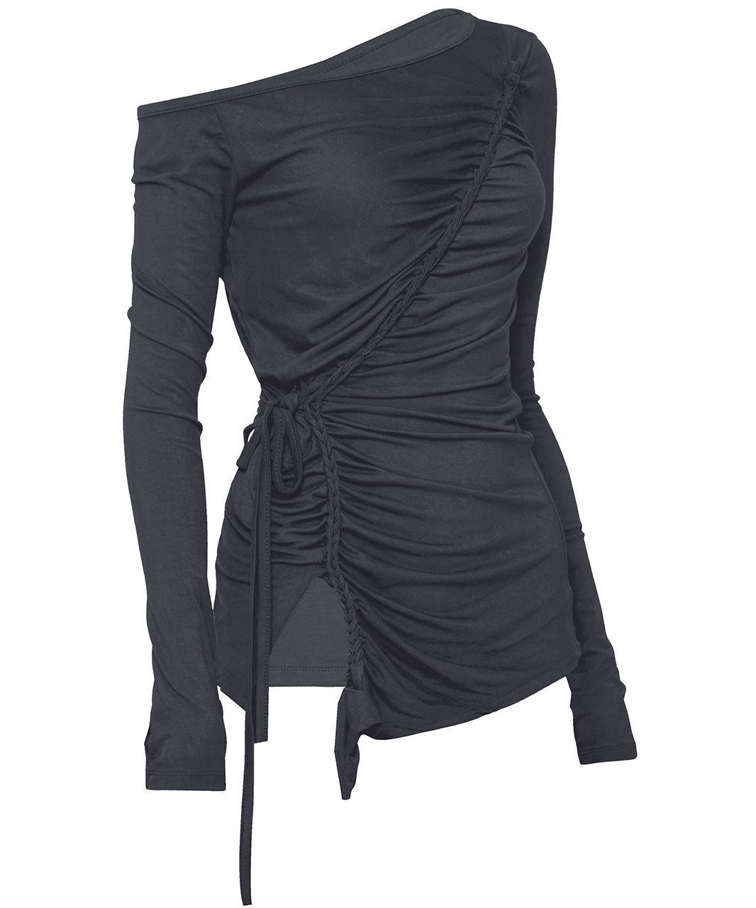 MUSINSA | FLAREUP Handmade Twisted One-Shoulder Long Sleeve