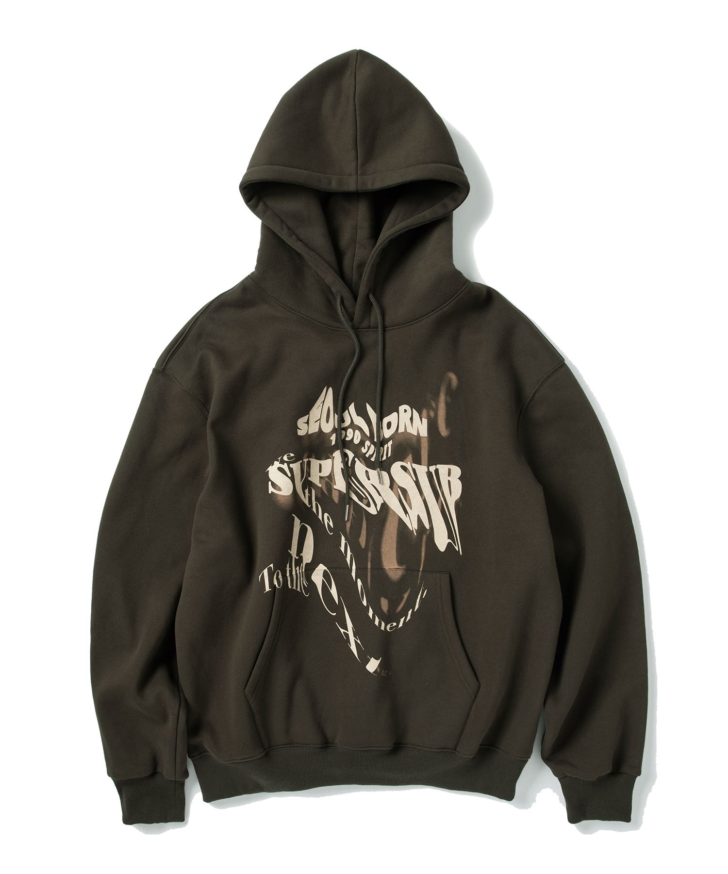 ★SUPERSUB★ 90s graffiti hoodie khaki WEG MUSINSA | SUPERSUB 90s Graffiti Hoodie - Khaki