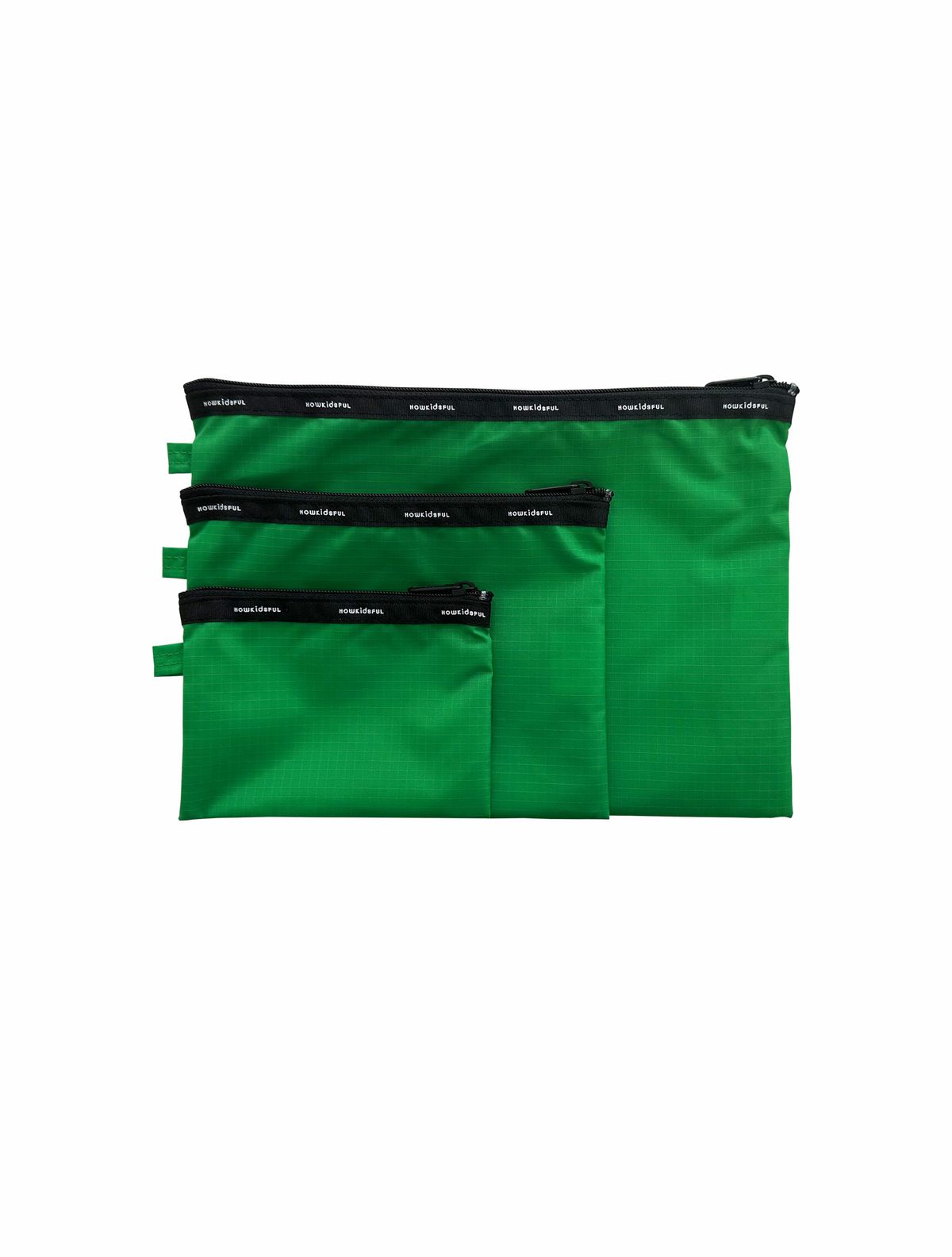 하우키즈풀(HOWKIDSFUL) FLAT POUCH SET (GREEN)