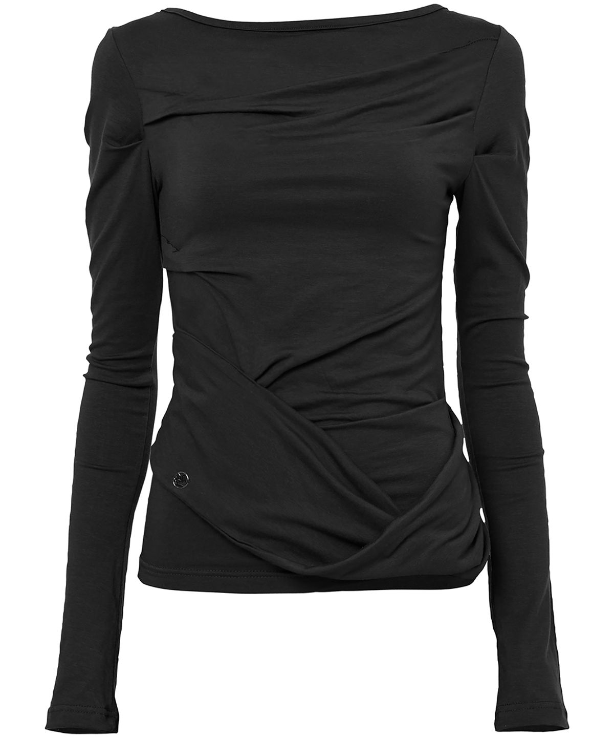 플레어업(FLAREUP) Drape Layered Long Sleeve (FL-128_Black)