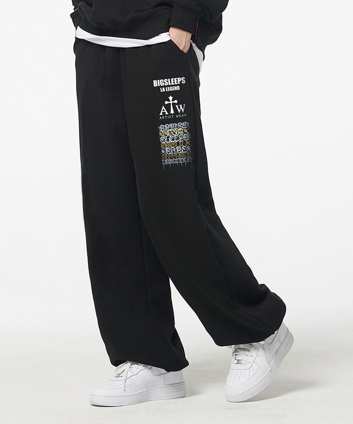 아티스트웨어(ARTISTWEAR) [ATW X BIG SLEEPS] LA LEGEND 와이드조거팬츠