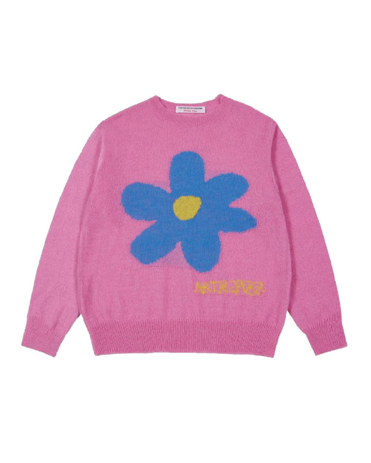 더뮤지엄비지터(THEMUSEUMVISITOR) FLOWER JACQUARD SUMMER KNIT (PINK)