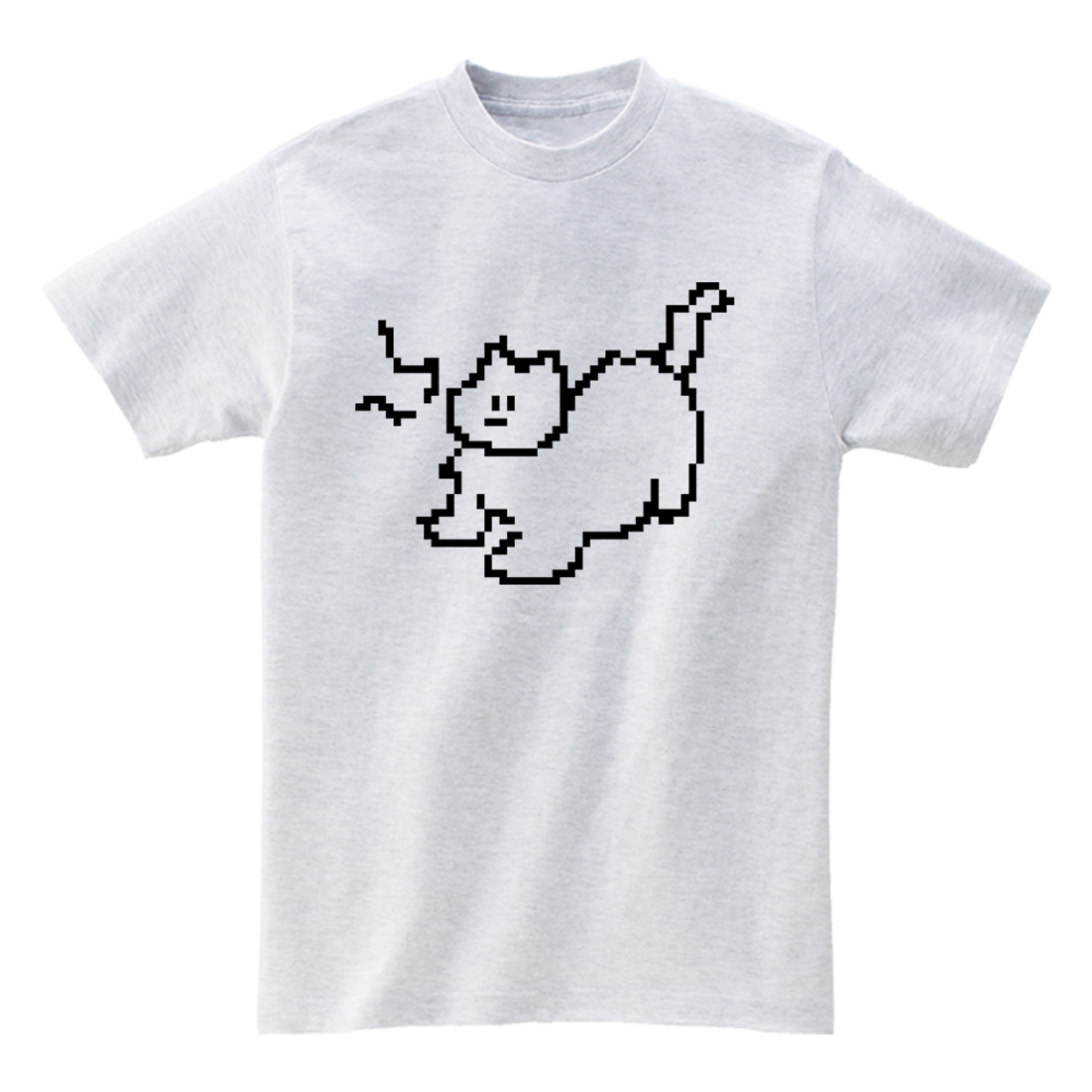어썸어스(AWESOMEUS) MEOW LINE CAT  T-SHIRTS_4COLOR