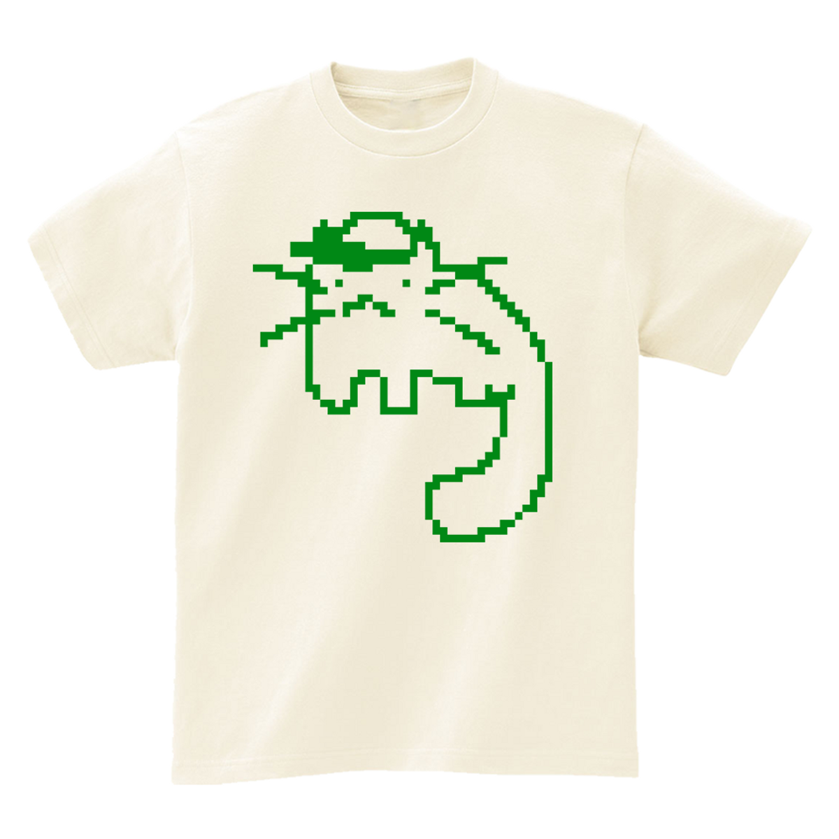 어썸어스(AWESOMEUS) GREEN CAT WITH HAT T-SHIRTS_4COLOR