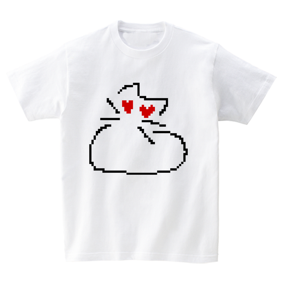 어썸어스(AWESOMEUS) FALL IN LOVE CAT T-SHIRTS_4COLOR