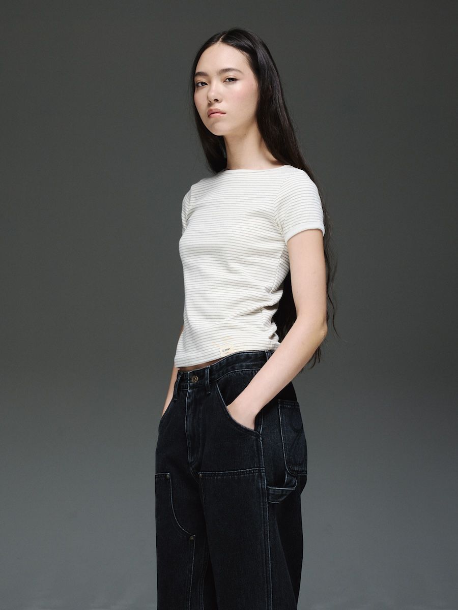 ★GLOWNY★ G COMFORT TEE STRIPE MUSINSA | GLOWNY G COMFORT TEE (STRIPE)