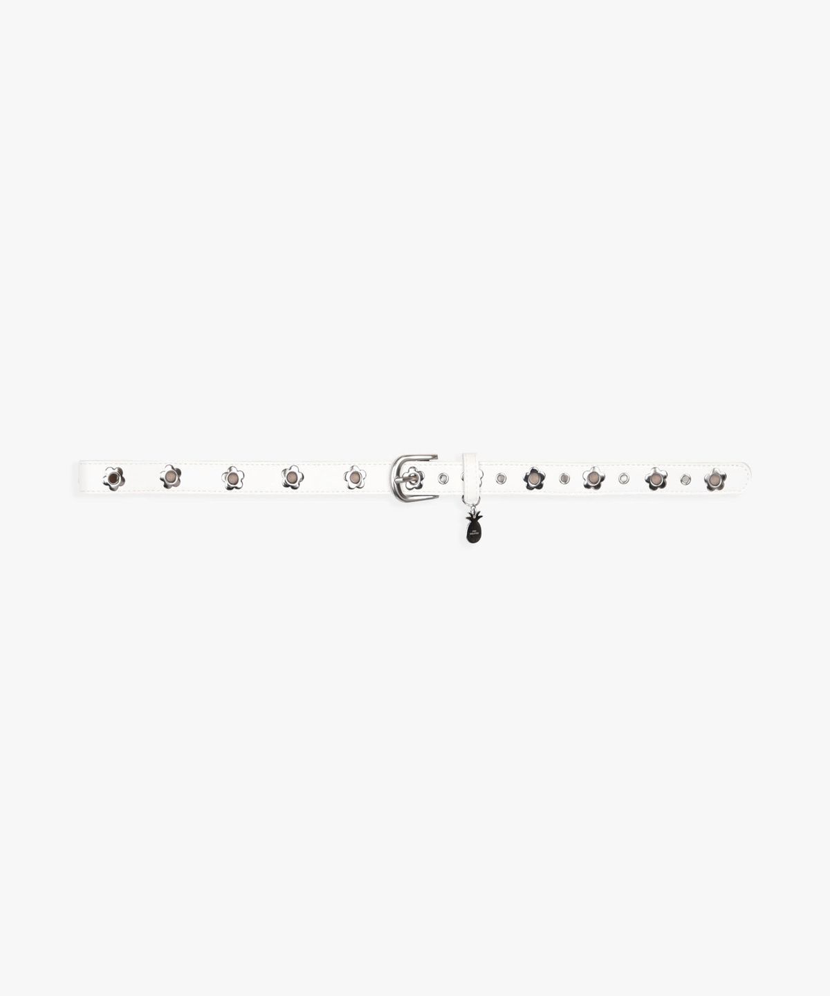 핑크파인애플(PINK PINEAPPLE) DAISY EYELET BELT_WHITE