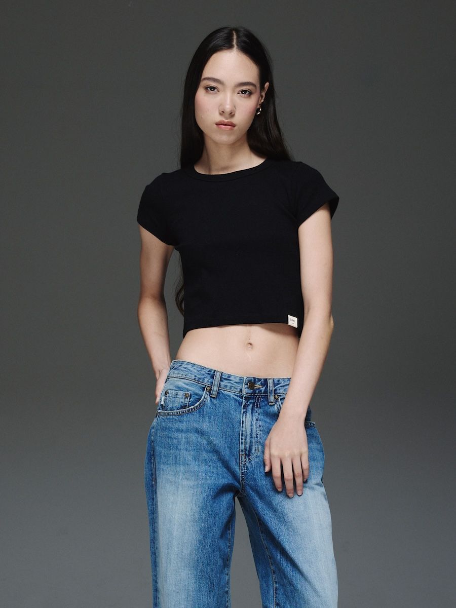 ★GLOWNY★ G COMFORT MINI TEE BLACK MUSINSA | GLOWNY G COMFORT MINI TEE (BLACK)