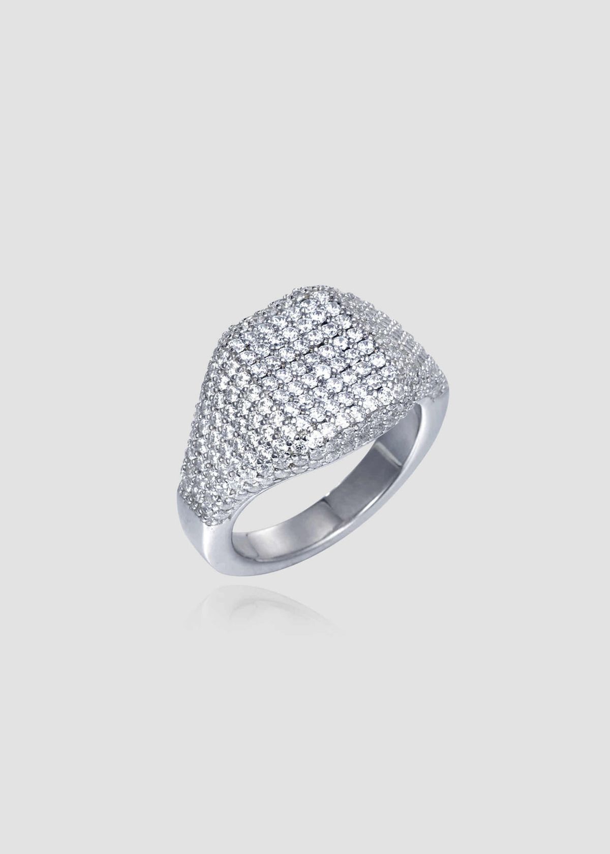 아논(ANON) Square Pave Volume Ring