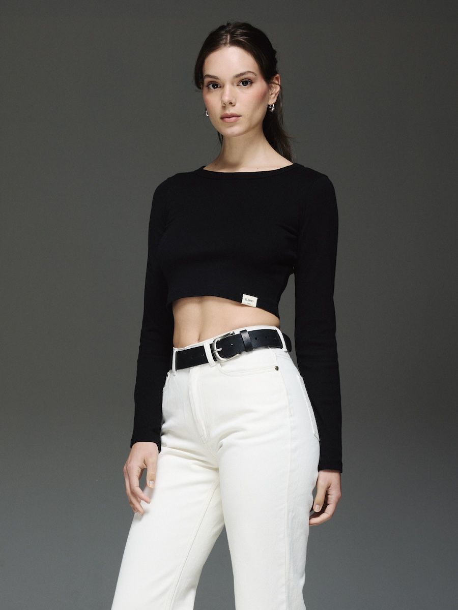 Tシャツ・カットソー GLOWNY G COMFORT LONG SLEEVE 4BFT503 MUSINSA公式 | GLOWNY G COMFORT LONG SLEEVE (BLACK)