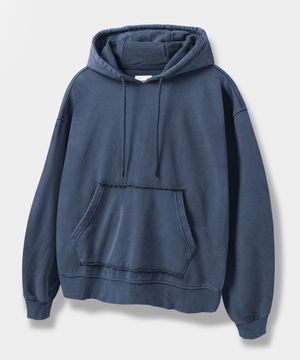 ASI 포시즌 에센셜 스웻 후드 티셔츠_피그먼트 네이비