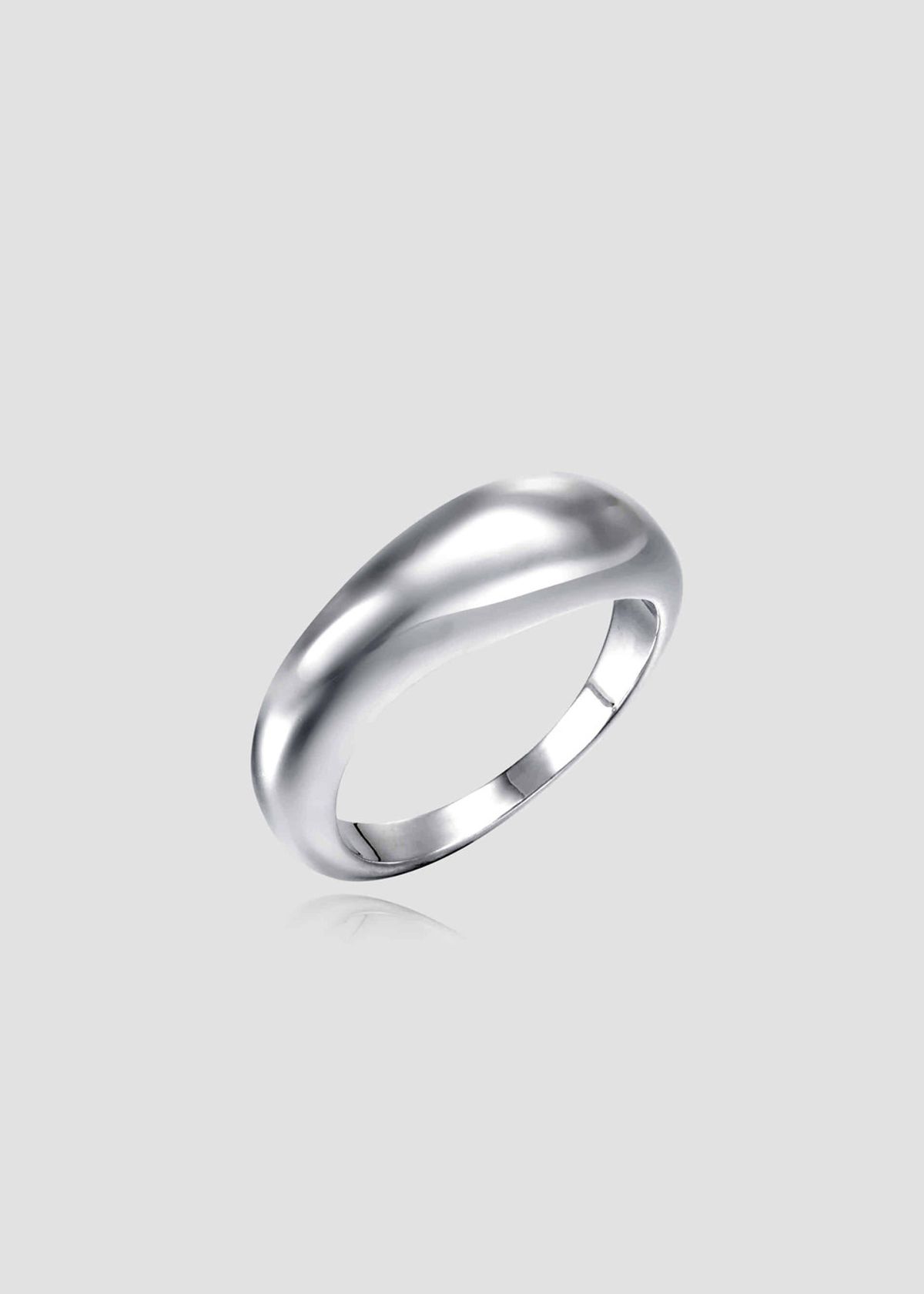 아논(ANON) Volume Wave Ring   Silver