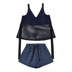 네트 리본 셋업 네이비