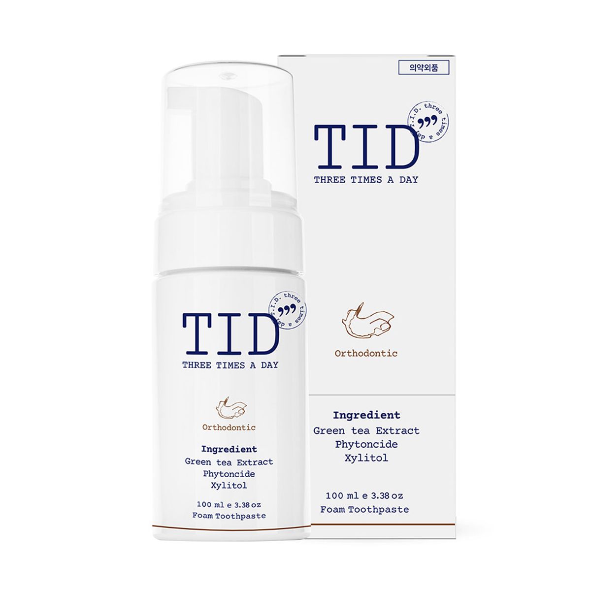 티드(TID) 클린얼라인 교정장치 세척전용 거품치약 100ml