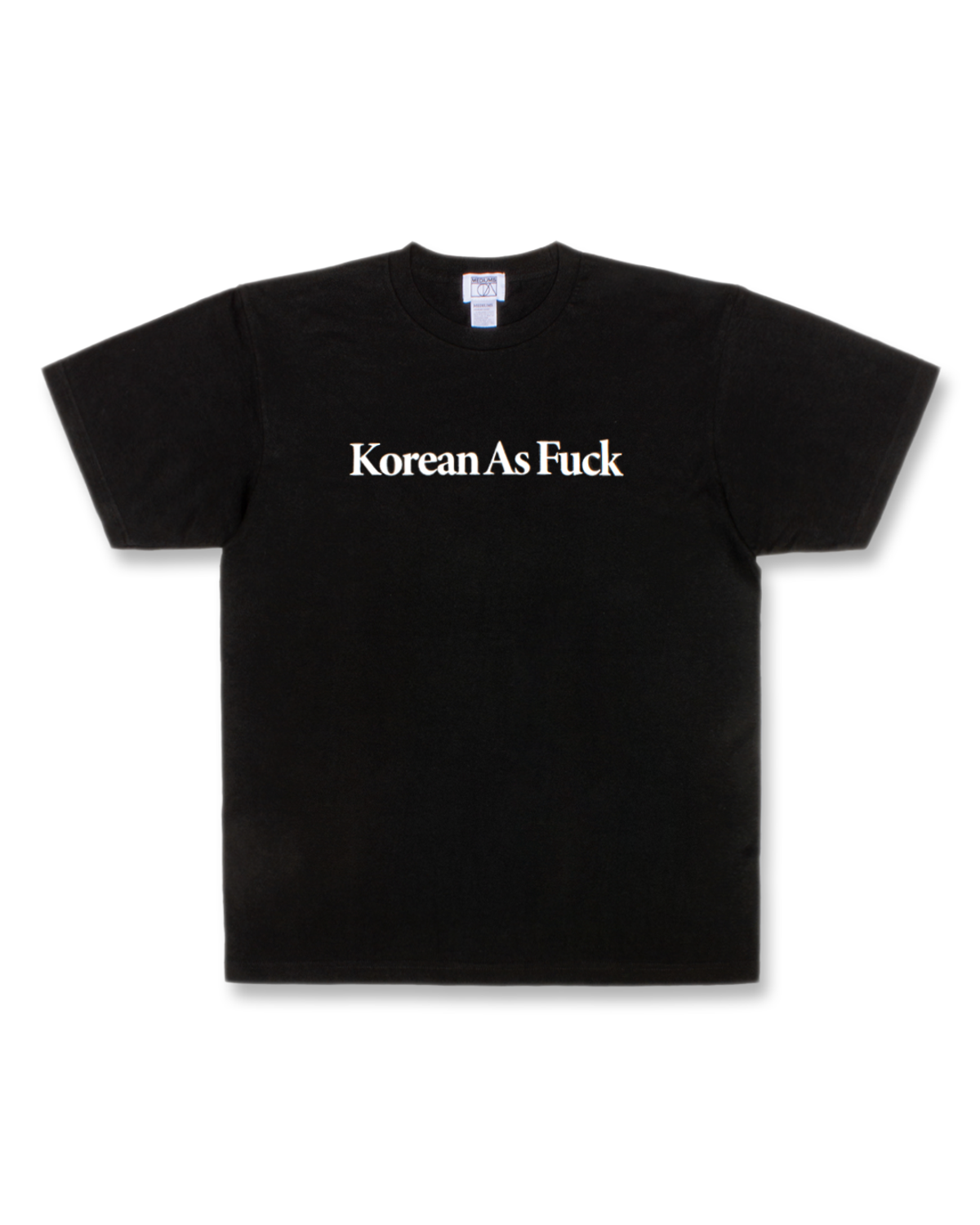미디엄스(MEDIUMS) Korean As Fuck Tee - Black (존나 한국인 티셔츠)