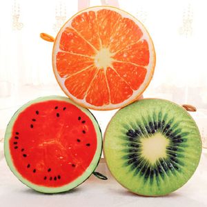 과일 원형 방석 메모리폼 등받이 쿠션