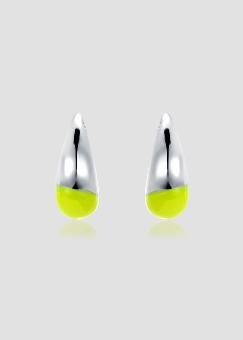 Nuts Volume Earrings _Neon Lime