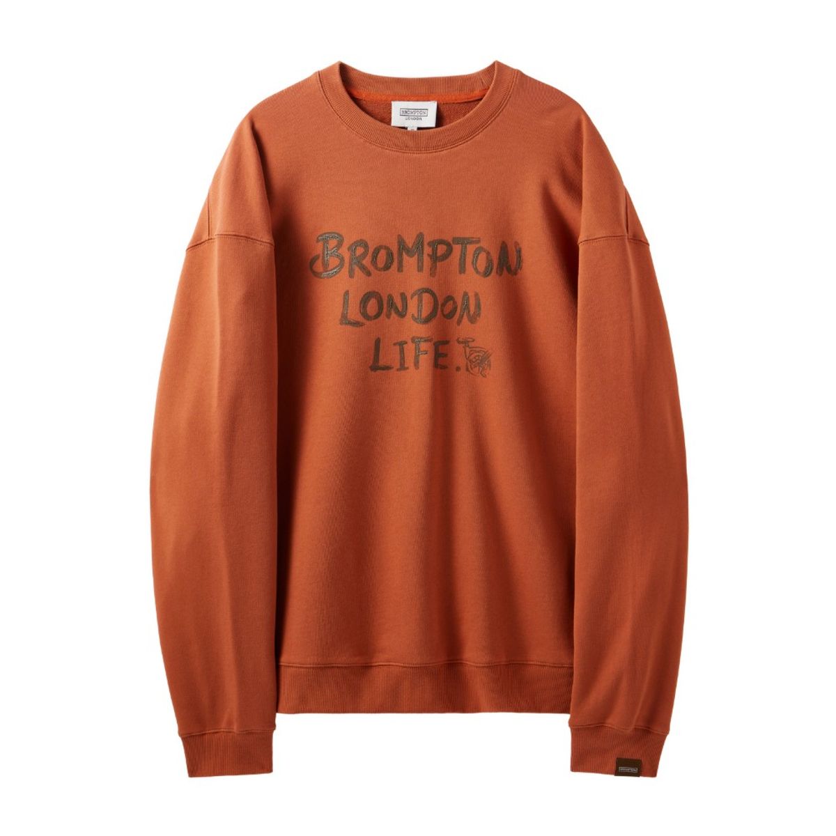 브롬톤 런던(BROMPTON LONDON) LETTERING GRAPHIC SWEATSHIRT - ORANGE (P243USW402)