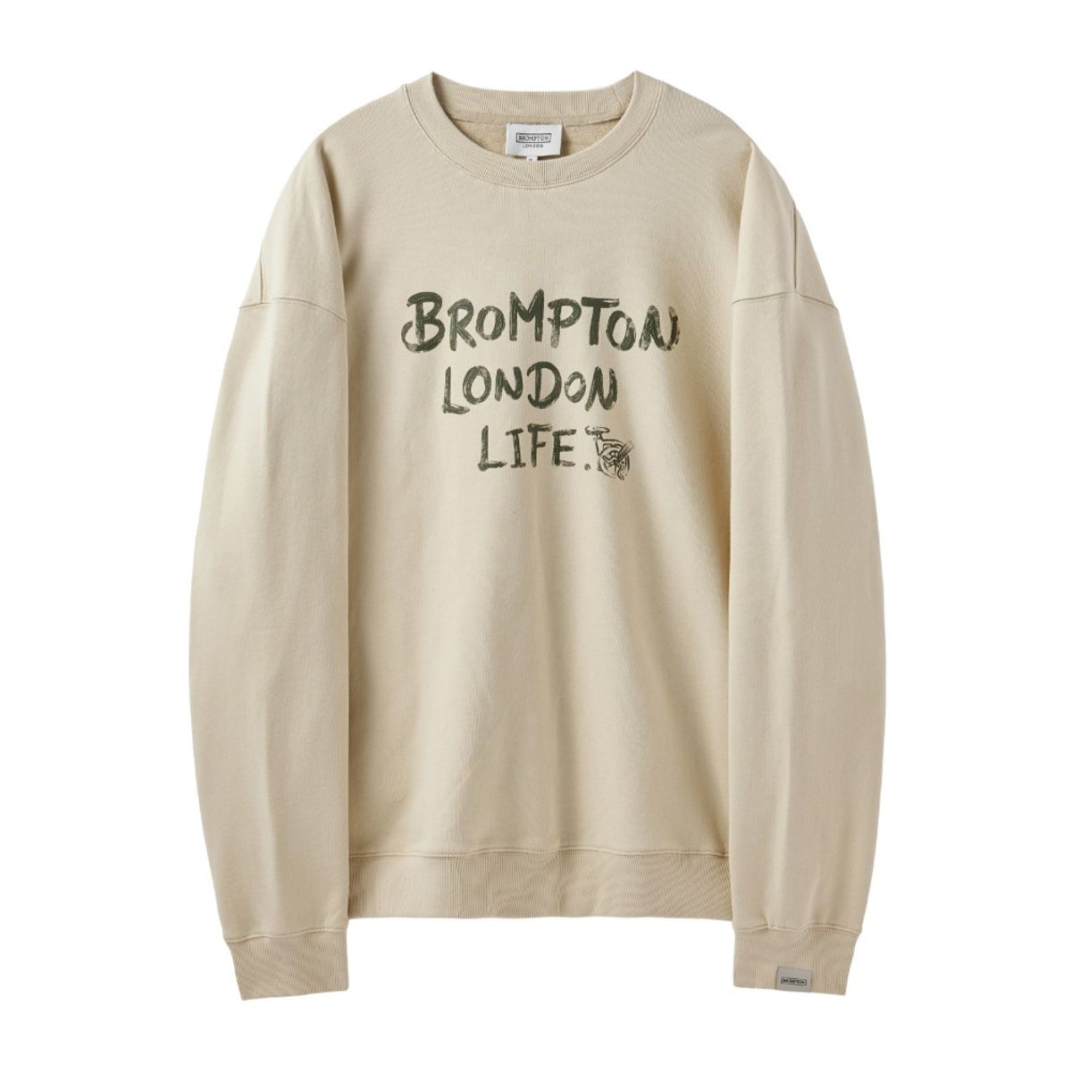 브롬톤 런던(BROMPTON LONDON) LETTERING GRAPHIC SWEATSHIRT - BUTTER (P243USW402)
