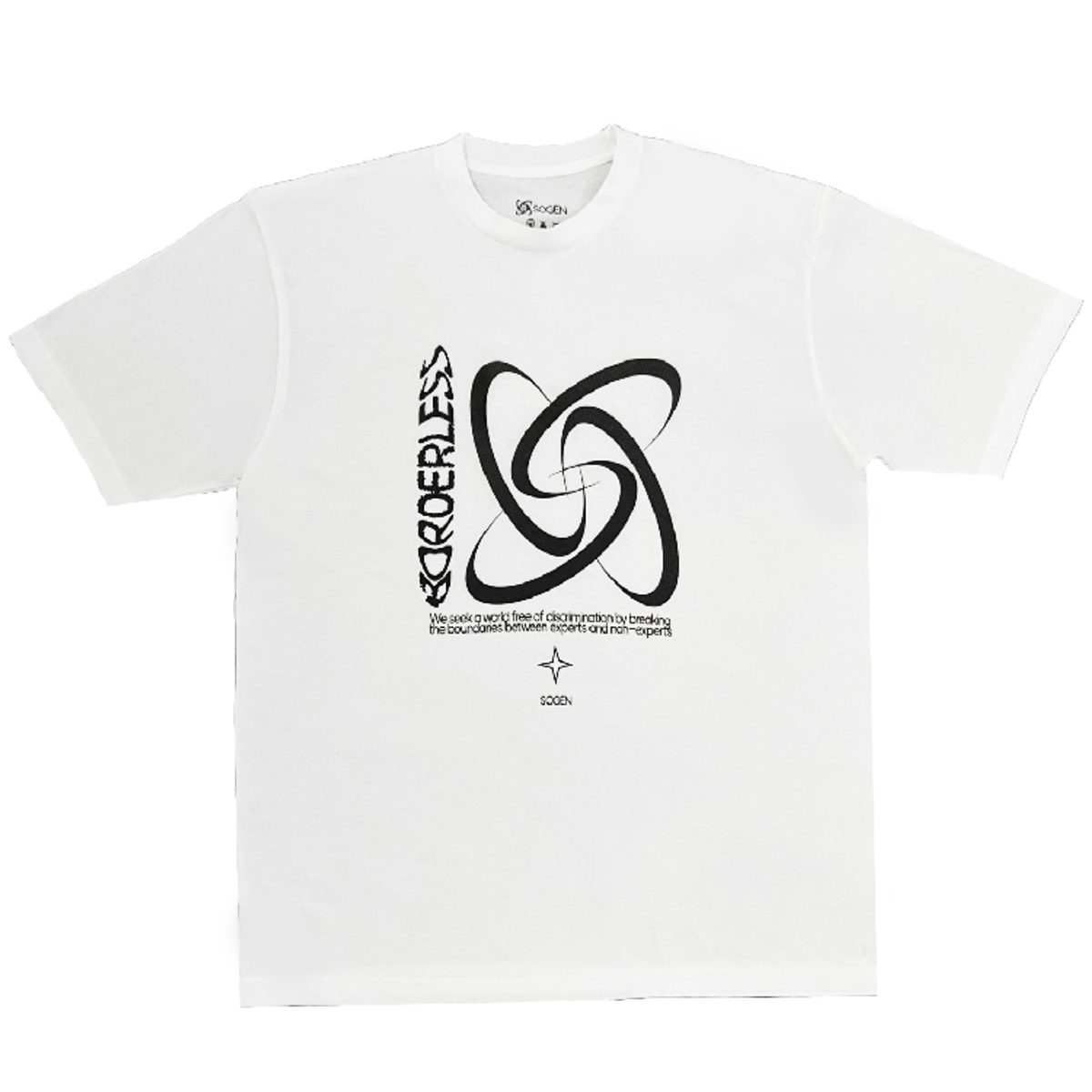 소겐(SOGEN) BORDERLESS LOGO T-SHIRTS WHITE (2 SIZE)