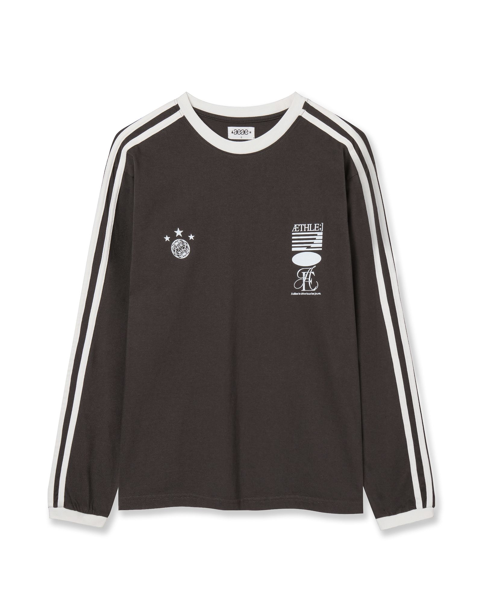 トップスその他 AEAE ATHLETE STRIPE L/S 4BFM007 MUSINSA | AEAE ATHLETE STRIPE L/S [CHARCOAL]